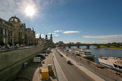 Elbe mit Augustusbrücke