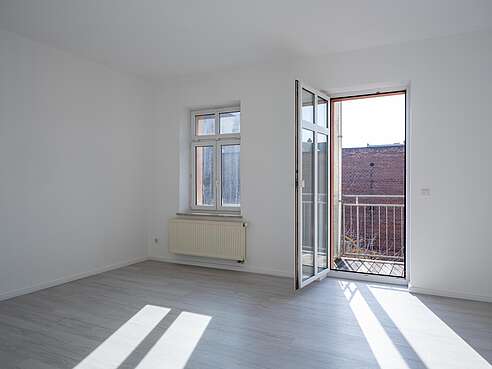 Architekturfotografie Wohnraum mit Balkon