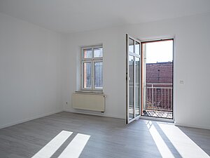 Architekturfotografie Wohnraum mit Balkon