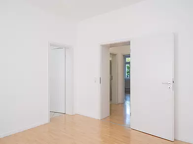 Architekturfotografie in leerer Wohnung